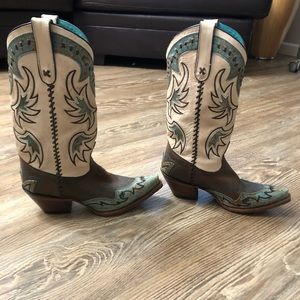 Tony lama snip toe cowboy boots size 8b